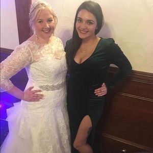 Fashion nova Green Velvet Gown